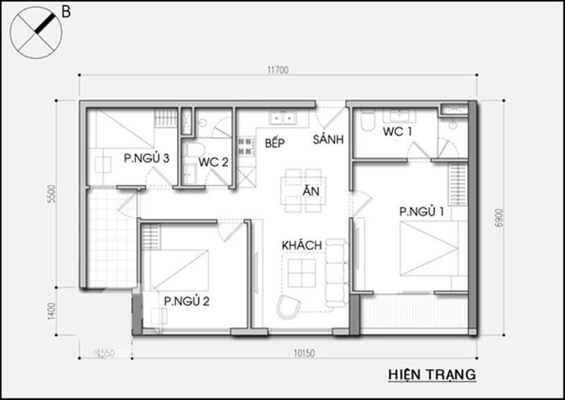 Bố Trí NộI ThấT Cho CăN Hộ 78M2 Cho Gia đìNh 4 NgườI - ẢNh 1.