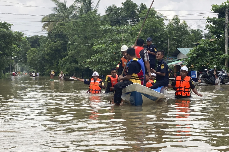 Lũ LụT NghiêM TrọNg TạI Myanmar KhiếN 5 NgườI Tử Vong, HàNg ChụC NghìN NgườI PhảI Di DờI - ẢNh 5.