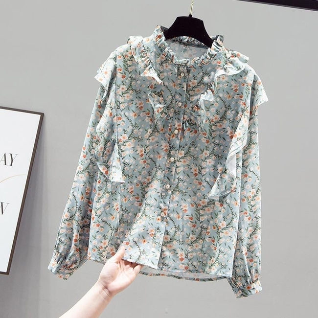 Phụ Nữ PháP DiệN áO Blouse: HọA TiếT Hoa Phủ SóNg Thu NàY - ẢNh 7.