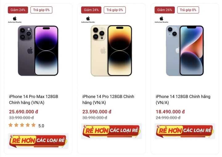 TrướC Giờ Iphone 15 Ra MắT, LoạT Iphone đờI Cũ đUa Nhau GiảM Giá - ẢNh 1.