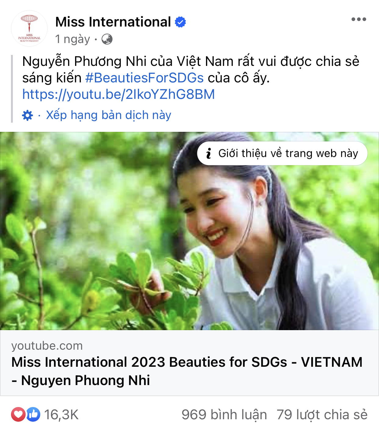 Trang Chủ Miss International đăNg ảNh Thí Sinh, Á HậU PhươNg Nhi KhiếN Fan &Amp;Quot;PhổNg MũI&Amp;Quot; Tự HàO Vì đIềU NàY - ẢNh 2.