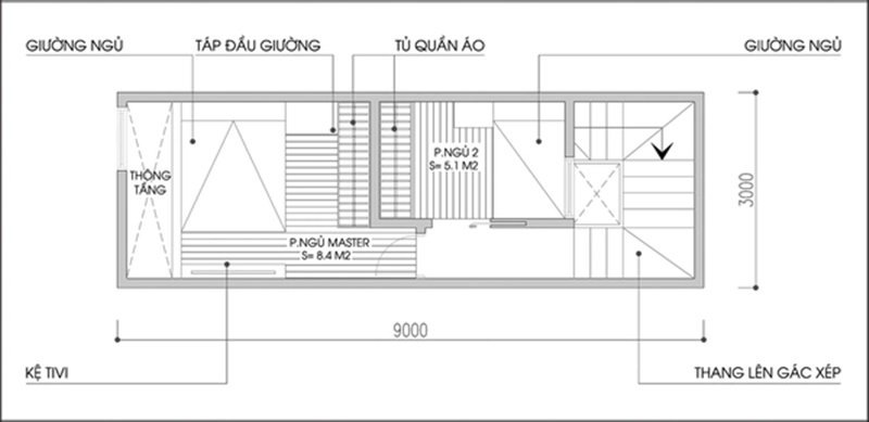 ThiếT Kế Và Tư VấN Bố Trí NộI ThấT Cho Nhà CấP 4 Có DiệN TíCh 27M2 - ẢNh 2.