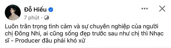 Ns Đỗ HiếU BấT Ngờ Khen ĐôNg Nhi &Amp;Quot;SốNg đẹP&Amp;Quot; HậU YêU CầU Noo PhướC ThịNh DừNg DiễN LoạT Hit - ẢNh 1.