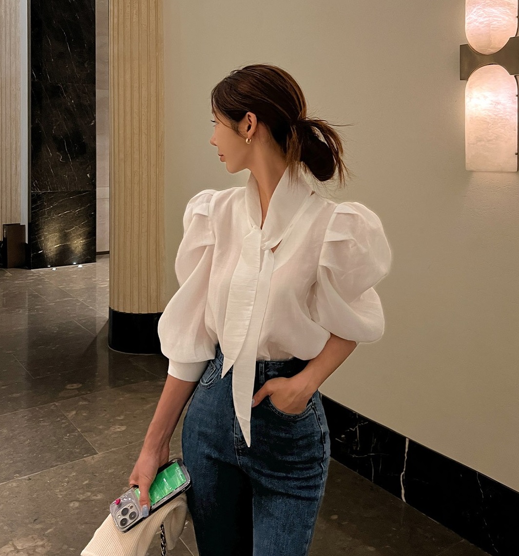 10 CáCh DiệN áO Blouse Tay BồNg Sang TrọNg, KhôNg Bị &Amp;Quot;SếN&Amp;Quot; - ẢNh 7.