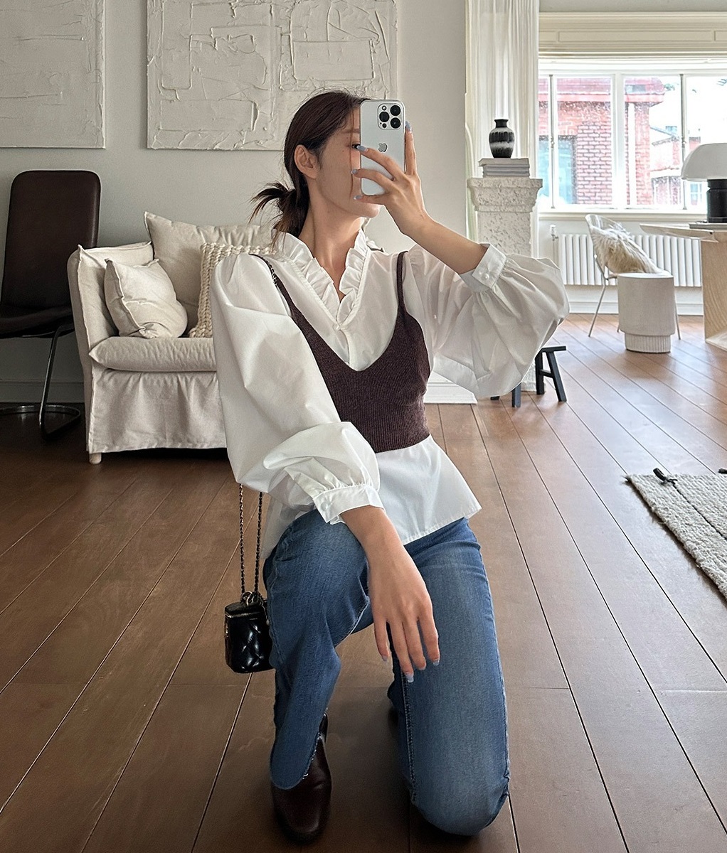 10 CáCh DiệN áO Blouse Tay BồNg Sang TrọNg, KhôNg Bị &Amp;Quot;SếN&Amp;Quot; - ẢNh 11.