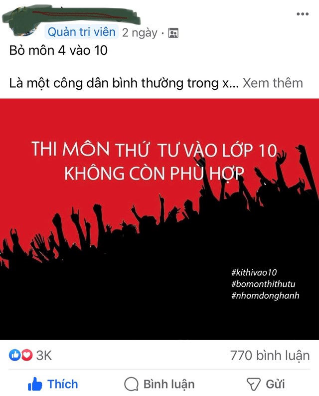 Hà NộI: ĐếN HẹN LạI… NgóNg KhôNg Thi MôN Thứ 4 VàO LớP 10 - ẢNh 2.