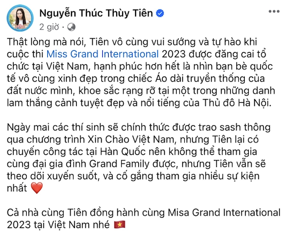 ThùY TiêN BấT Ngờ Bị “Mami Teresa” Bỏ Theo DõI Ngay Khi Miss Grand International 2023 VừA KhởI độNg, ChuyệN Gì đâY? - ẢNh 5.