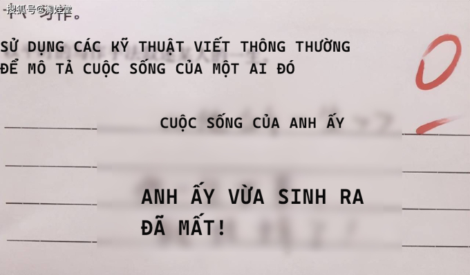 Đề BàI YêU CầU &Amp;Quot;ViếT VăN MiêU Tả CuộC SốNg CủA Ai đó&Amp;Quot;: CậU Bé TiểU HọC &Amp;Quot;NgoáY&Amp;Quot; đúNg 2 DòNg, Cô GiáO đọC Xong CườI MuốN NíN Thở! - ẢNh 1.