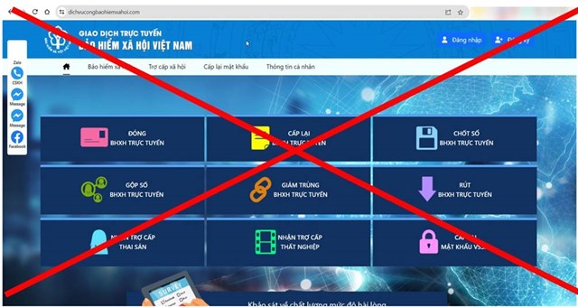 Bhxh CảNh BáO XuấT HiệN Trang Web Tư VấN BảO HiểM Xã HộI Giả MạO - ẢNh 1.