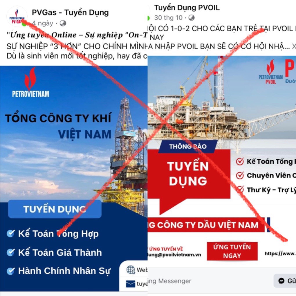 XuấT HiệN TìNh TrạNg Giả MạO để LừA đảO TuyểN DụNg VàO CáC CôNg Ty DầU Khí - ẢNh 1.