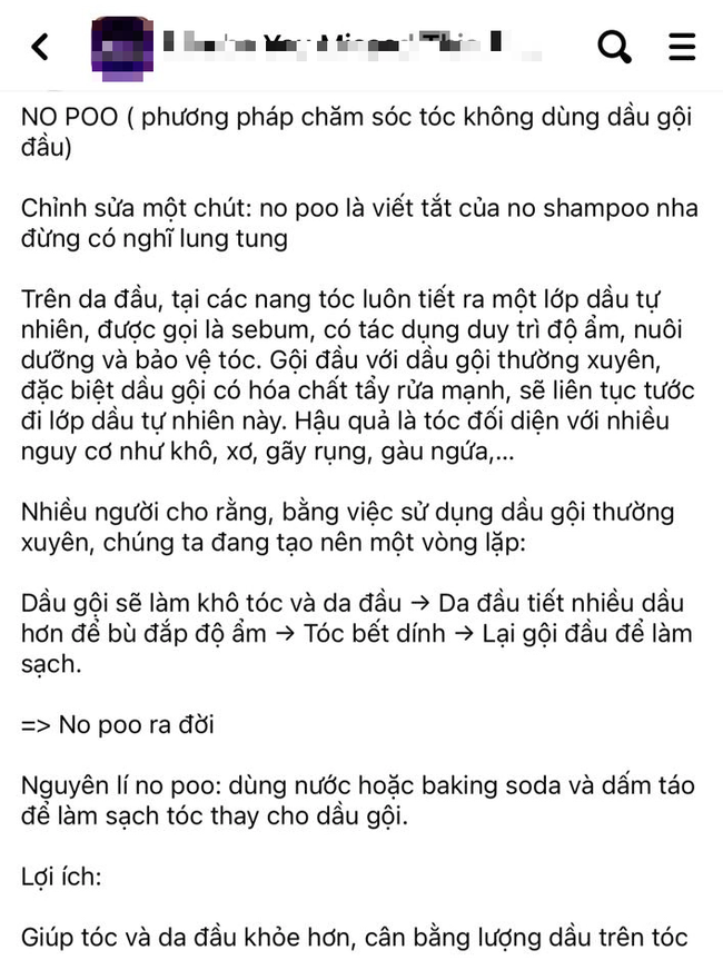 MạNg Xã HộI DậY SóNg VớI TràO LưU No Poo Chỉ DùNg Baking Soda, GiấM TáO GộI đầU, ChuyêN Gia LêN TiếNg! - ẢNh 1.