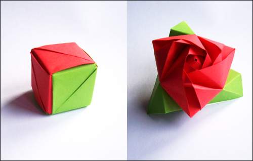 Cách Gấp Hoa Hồng Bằng Giấy Origami Đầy Ma Thuật 23