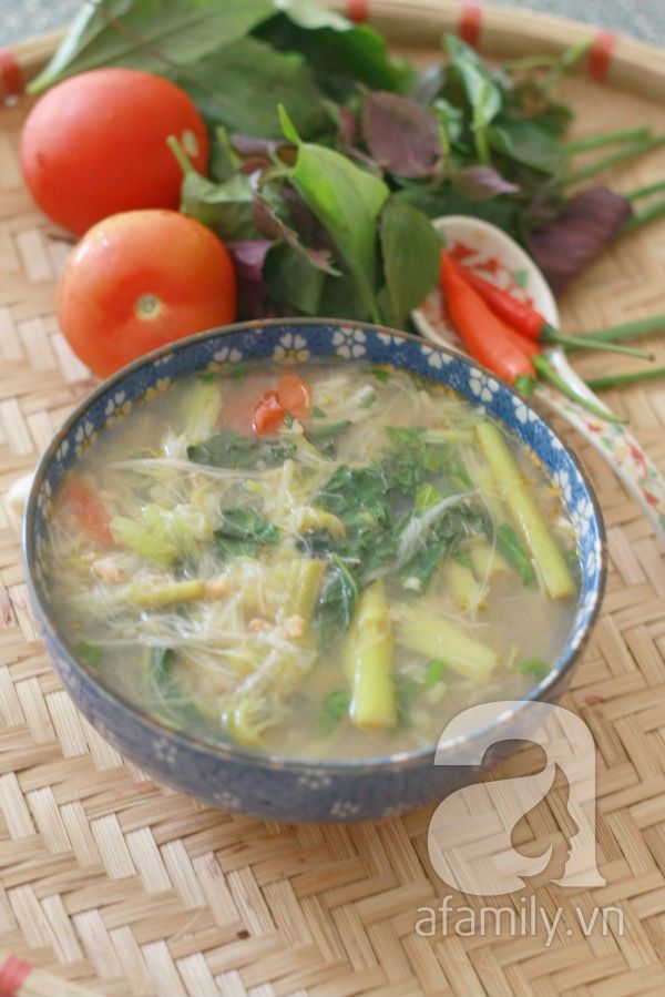 Canh Bồng Khoai Nấu Tôm Dân Dã 15