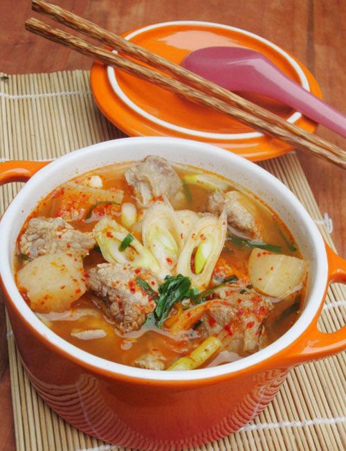 Nấu Canh Kim Chi Củ Cải Với Sườn Ngon Ơi Là Ngon 8