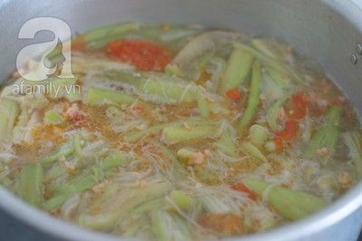 Canh Bồng Khoai Nấu Tôm Dân Dã 12