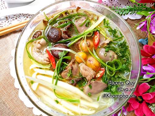 Bún Tim Gà Nấu Nấm Thơm Ngon Bổ Dưỡng 24