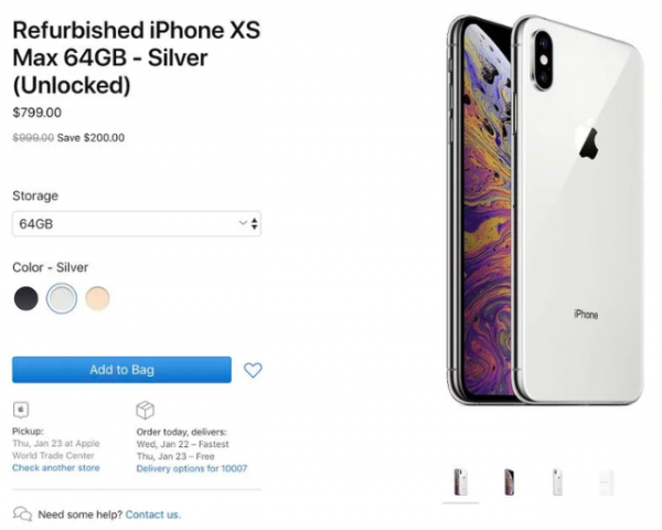 Apple Mở Bán Iphone Xs Tân Trang, Giá Rẻ Hơn Đáng Kể So Với Hàng Mới 2