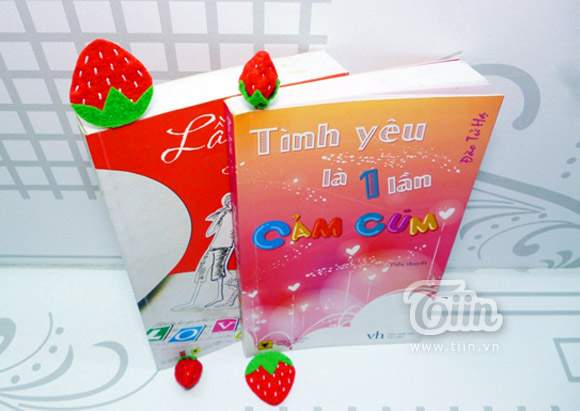 Tự Chế Bookmark Quả Dâu Tây Đáng Yêu 8