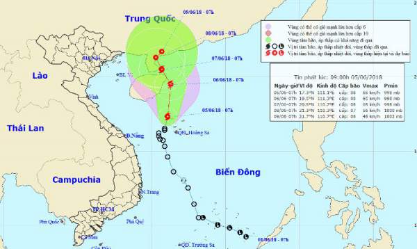 Áp Thấp Nhiệt Đới Mạnh Lên Thành Cơn Bão Số 2 1