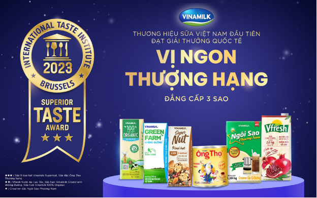 Vinamilk - ThươNg HiệU SữA ViệT Nam đầU TiêN đạT 3 Sao Vị Ngon ThượNg HạNg - ẢNh 5.