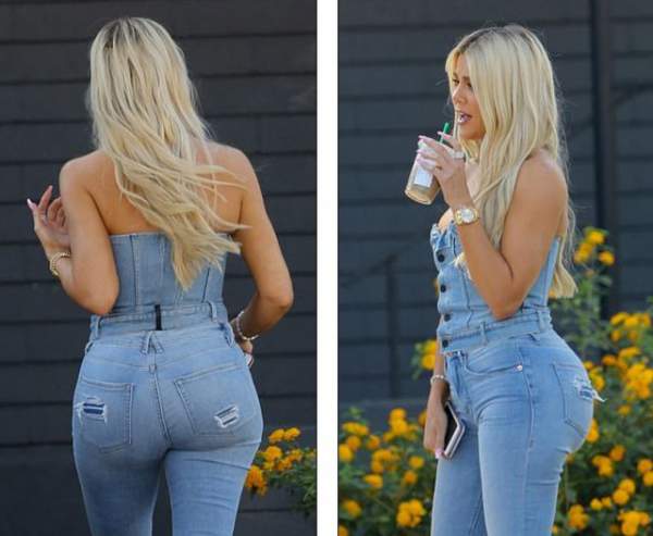 Khloe Kardashian Diện &Quot;Cây&Quot; Đồ Jeans Khoe Thân Hình Bốc Lửa 4