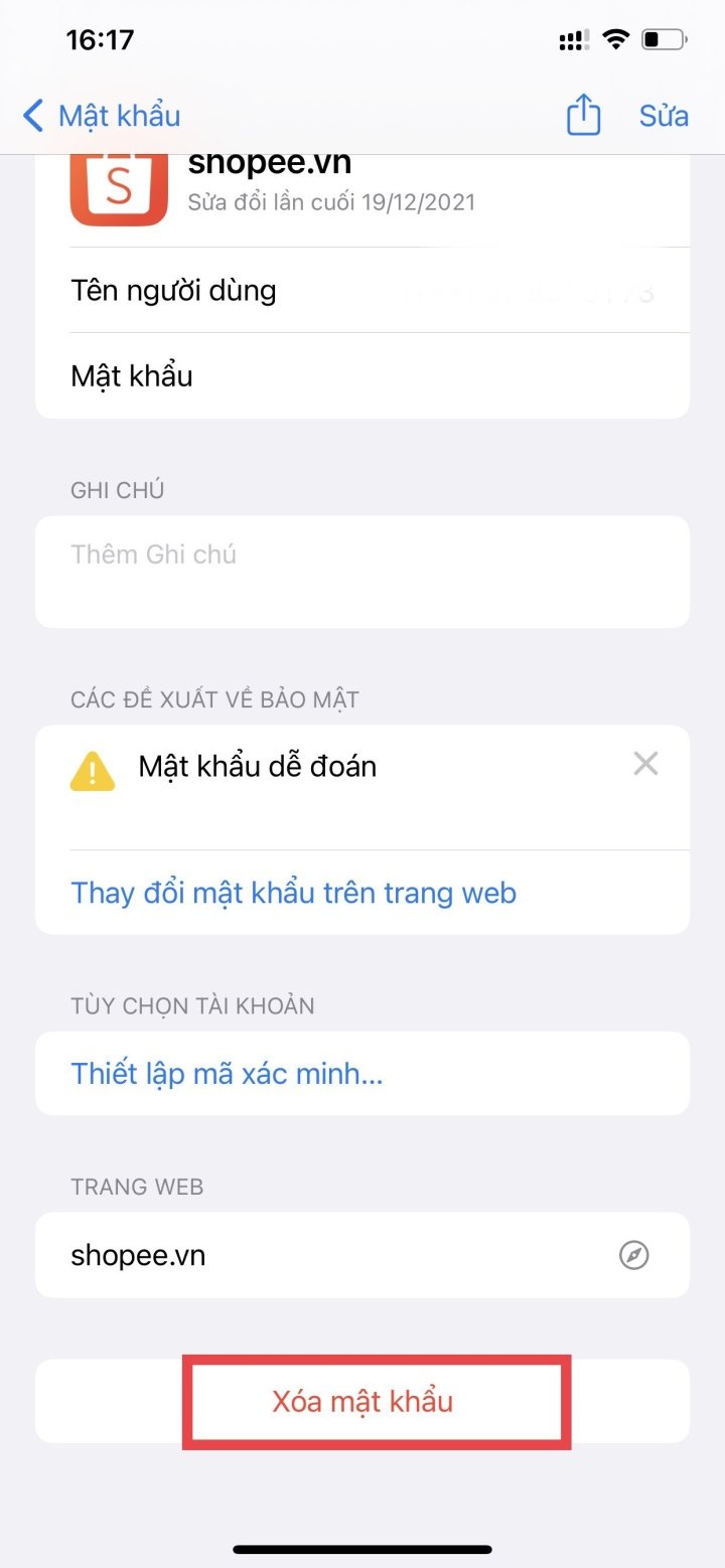 CáCh XóA MậT KhẩU đã LưU TrêN Iphone - ẢNh 3.