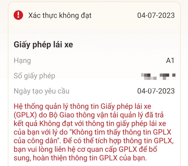 Bộ CôNg An đề Nghị SớM LàM SạCh Dữ LiệU GiấY PhéP LáI Xe để CậP NhậT LêN Vneid - ẢNh 2.