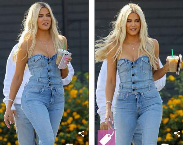 Khloe Kardashian Diện &Quot;Cây&Quot; Đồ Jeans Khoe Thân Hình Bốc Lửa 2