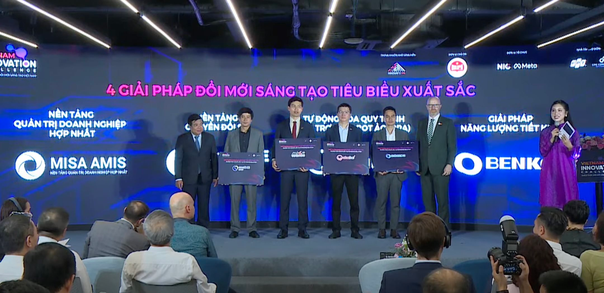 Lộ DiệN 4 GiảI PháP đổI MớI SáNg TạO XuấT SắC NhấT ViệT Nam: Fpt, Vnpt, Misa CùNg Startup TốI ưU VậN HàNh đIềU HòA Benkon đượC Vinh Danh - ẢNh 1.