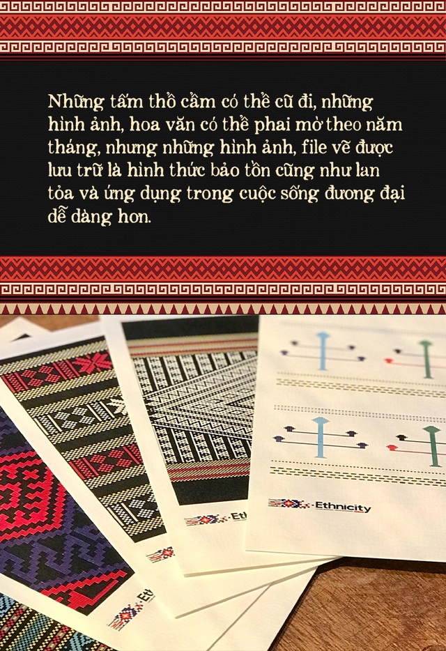 NhóM BạN Trẻ Vẽ LạI Hoa VăN Thổ CẩM Theo CáCh đặC BiệT, để CôNg Nghệ ThàNh DấU GạCh NốI GiữA TruyềN ThốNg Và HiệN đạI - ẢNh 4.